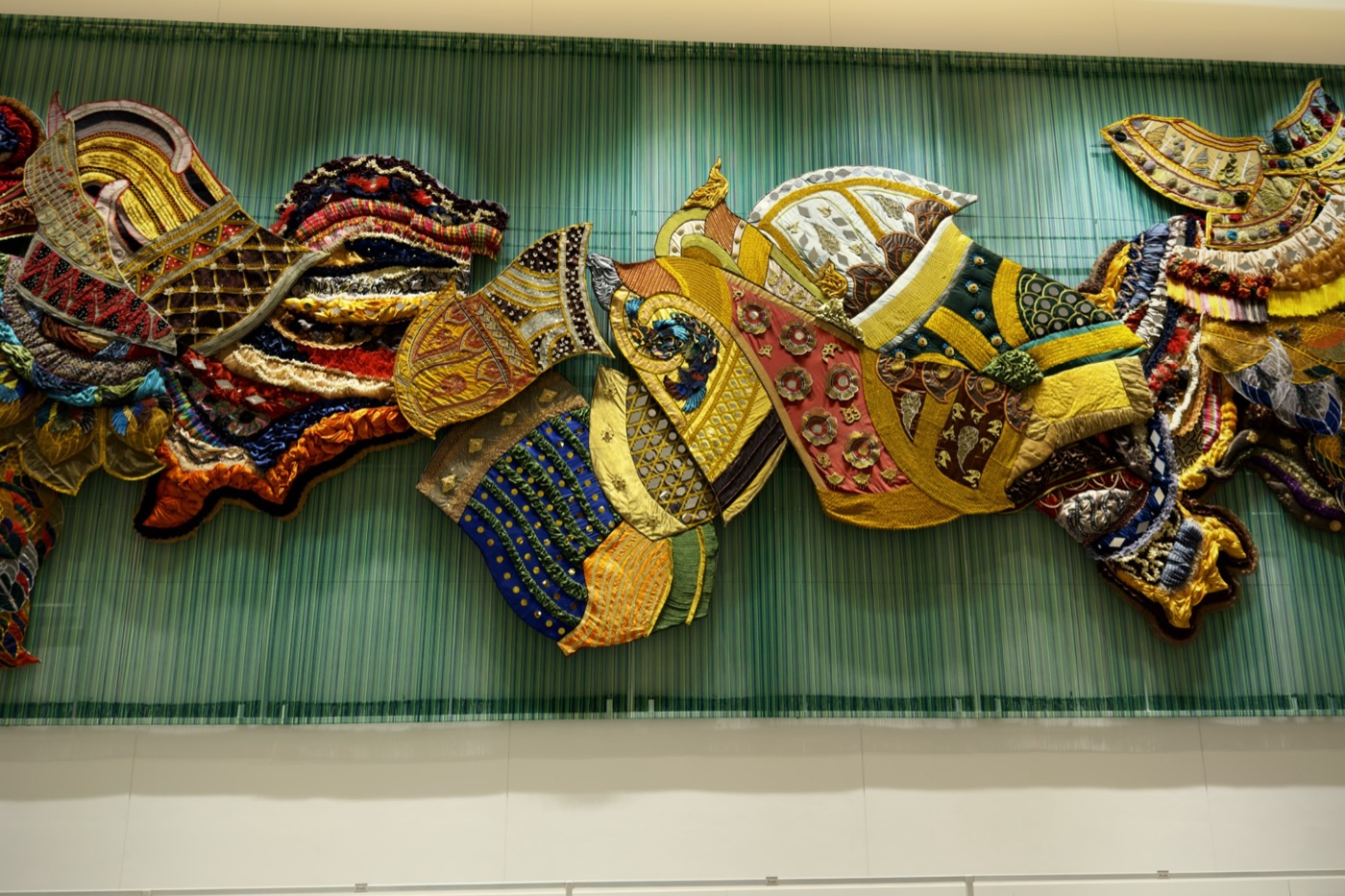 Thai textile mural — Positive recipe